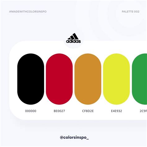 adidas color codes.